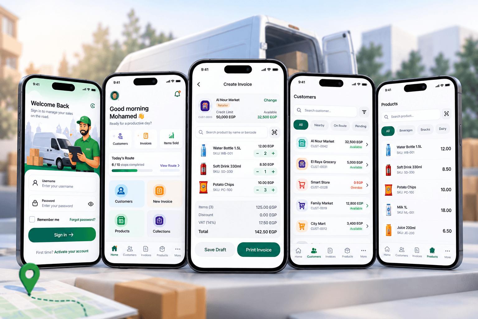 Field Sales & Van Distribution App